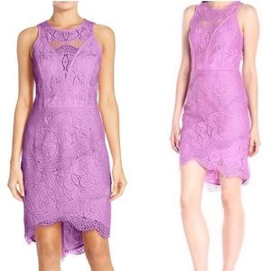 Adelyn Rae Lilac Lace High-Low Dress‎ S
